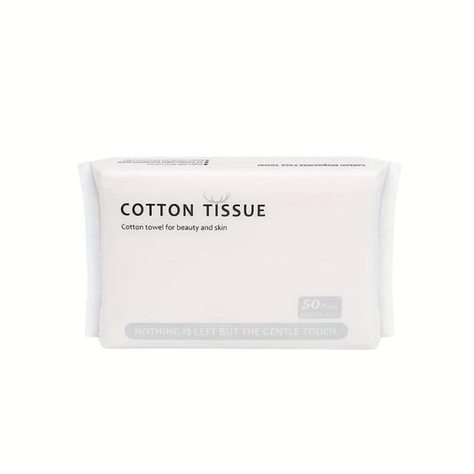 50pcs Disposable Face Towel Thickened Soft Towel Wet & Dry Cotton Soft Towel