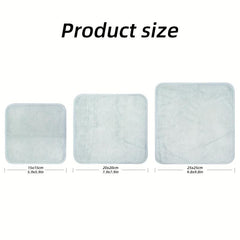 2pcs Gray Bamboo Fiber Facial Cleansing Towel Soft Exfoliating Non Sensitive