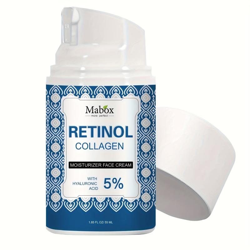 Retinol Collagen Cream 55ml Bottle Hyaluronic Acid Wrinkles Fine Lines