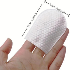 100 Pcs U Type Cotton Pads for Facial Cleaning & Makeup Removal