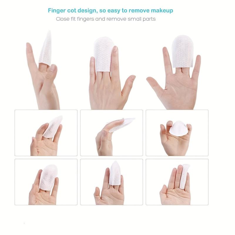 100 Pcs U Type Cotton Pads for Facial Cleaning & Makeup Removal