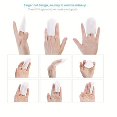 100 Pcs U Type Cotton Pads for Facial Cleaning & Makeup Removal