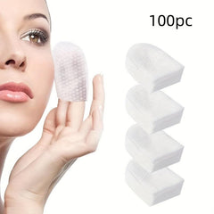 100 Pcs U Type Cotton Pads for Facial Cleaning & Makeup Removal