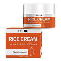 Rice Cream Moisturizer 30g With Hyaluronic Acid Vitamin A Vitamin E