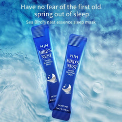 60pcs Bird's Nest Sleeping Mask Hydrates, Soothes Dry Skin