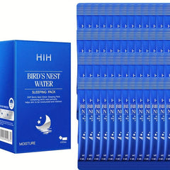 60pcs Bird's Nest Sleeping Mask Hydrates, Soothes Dry Skin