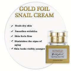 24K Snail Face Cream Anti-Wrinkle Skin Firming Pore Tightening Moisturizer