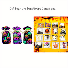 300pcs Halloween Disposable Facial Towels w/ Gift Bag