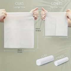 60pcs Biodegradable Disposable Face Towel Extra Thick Soft Clean Facial Towels