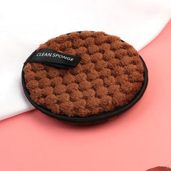 Soft Natural Fiber Facial Powder Puff for Makeup and Nail Cleaning