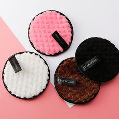 Soft Natural Fiber Facial Powder Puff for Makeup and Nail Cleaning