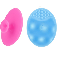 Silicone Face Scrubber 2 Pack Soft Exfoliator & Cleansing Pad