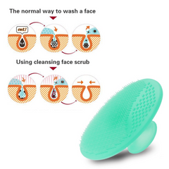 Silicone Face Scrubber 2 Pack Soft Exfoliator & Cleansing Pad