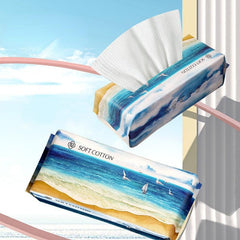 70 Disposable Cotton Face Towels Soft Towel with Pearl Pattern