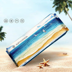 70 Disposable Cotton Face Towels Soft Towel with Pearl Pattern