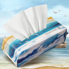 70 Disposable Cotton Face Towels Soft Towel with Pearl Pattern