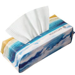 70 Disposable Cotton Face Towels Soft Towel with Pearl Pattern