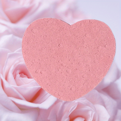 Wood Pulp Fiber Facial Sponge Heart Makeup Remover Puff