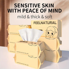 Sensitive Skin Facial Dry Wipes - Deep Cleansing Make up & Face Wipes