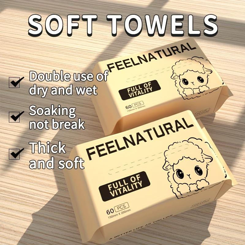 Sensitive Skin Facial Dry Wipes - Deep Cleansing Make up & Face Wipes