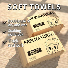 Sensitive Skin Facial Dry Wipes - Deep Cleansing Make up & Face Wipes