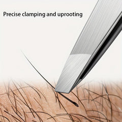 4pcs Professional Tweezers Set for Eyebrows and Facial Hair Removal