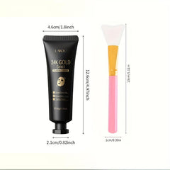 2pcs Snail Blackhead Mask With Brush Deep Cleansing Pores Peel Off Mask