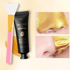 2pcs Snail Blackhead Mask With Brush Deep Cleansing Pores Peel Off Mask
