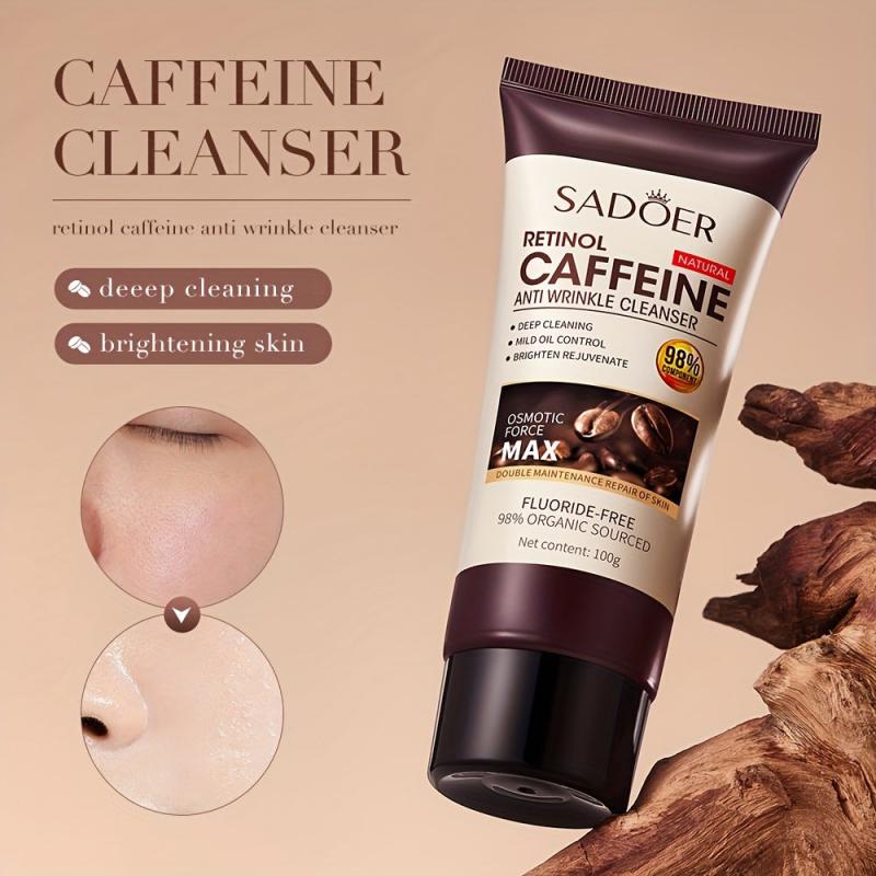 Retinol Caffeine Facial Cleanser 100g Face Cleaning & Moisturizing