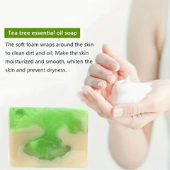 Jojoba & Tea Tree Exfoliating Soap Acne Dark Spots Circles Pores