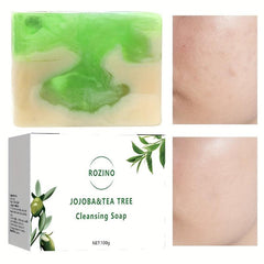 Jojoba & Tea Tree Exfoliating Soap Acne Dark Spots Circles Pores