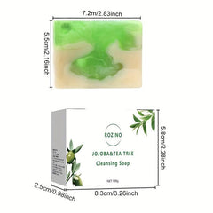 Jojoba & Tea Tree Exfoliating Soap Acne Dark Spots Circles Pores