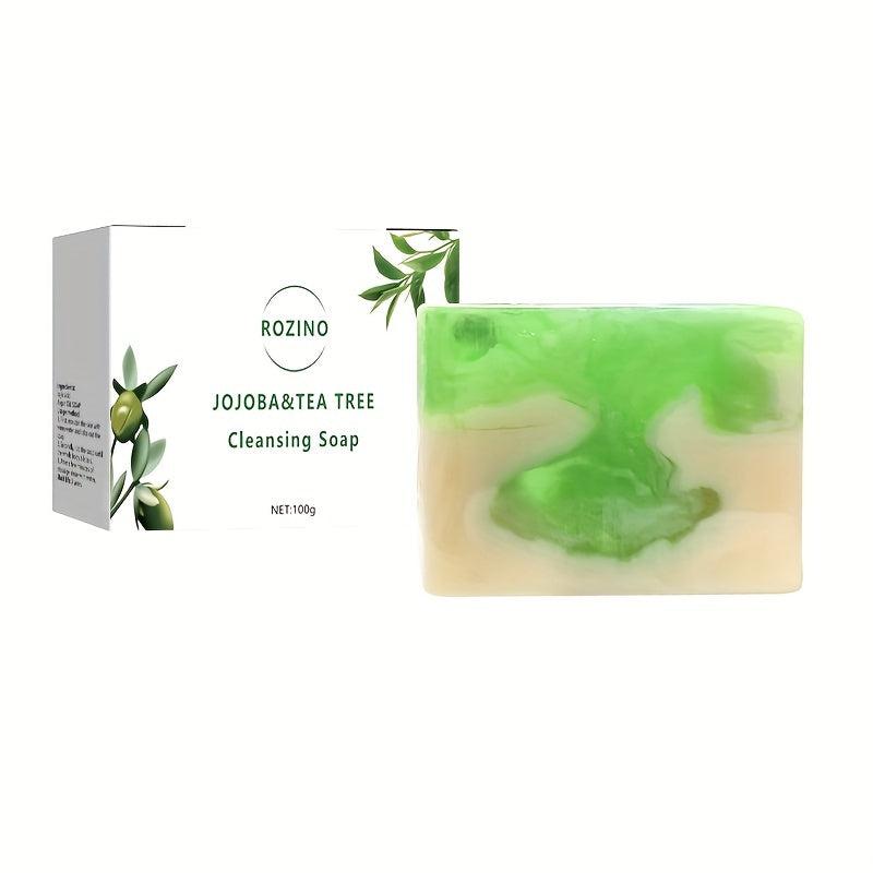 Jojoba & Tea Tree Exfoliating Soap Acne Dark Spots Circles Pores