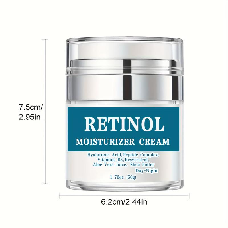 Anti Aging Retinol Cream with Peptides & Hyaluronic Acid 1.76 Oz