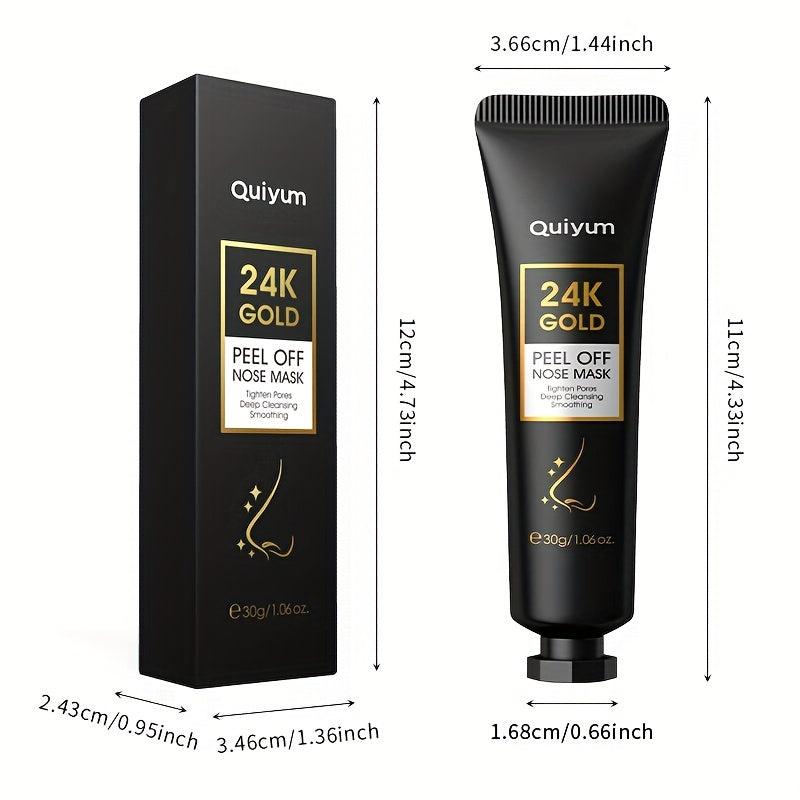 24K Golden Tear off Nose Mask Deep Cleansing Hydrating Moisturizing Facial Skin