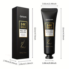 24K Golden Tear off Nose Mask Deep Cleansing Hydrating Moisturizing Facial Skin