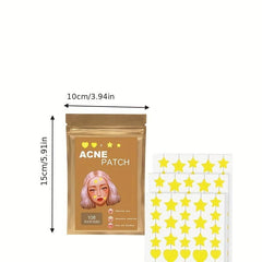 Heart & Star Acne Patch Set Hydrocolloid Cover Zit Dots Tea Tree