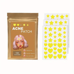 Heart & Star Acne Patch Set Hydrocolloid Cover Zit Dots Tea Tree