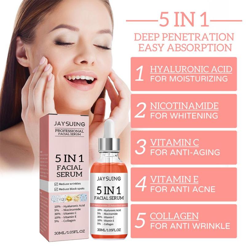 5-In-1 Face Serum for Firming Skin & Reducing Wrinkles