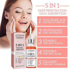 5-In-1 Face Serum for Firming Skin & Reducing Wrinkles