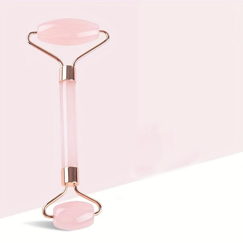 Pink Acrylic Face Roller for Improved Circulation