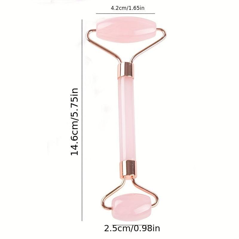 Pink Acrylic Face Roller for Improved Circulation