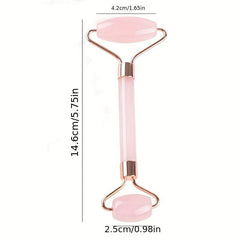 Pink Acrylic Face Roller for Improved Circulation