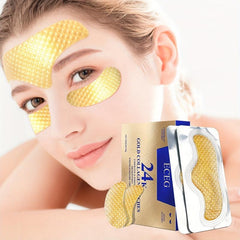 Pearl Forehead Patch Set with 24K Eye Mask - Moisturizing and Pore Refining