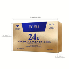 Pearl Forehead Patch Set with 24K Eye Mask - Moisturizing and Pore Refining