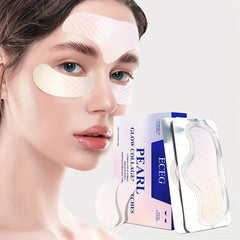Pearl Forehead Patch Set with 24K Eye Mask - Moisturizing and Pore Refining