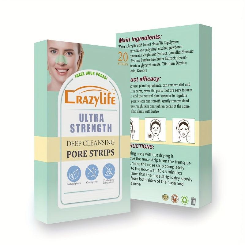 Green Blackhead Remover Nose Patch 20pcs box Deep Cleansing Pores