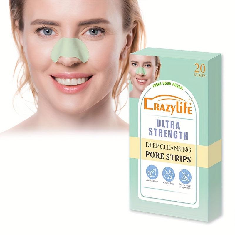 Green Blackhead Remover Nose Patch 20pcs box Deep Cleansing Pores