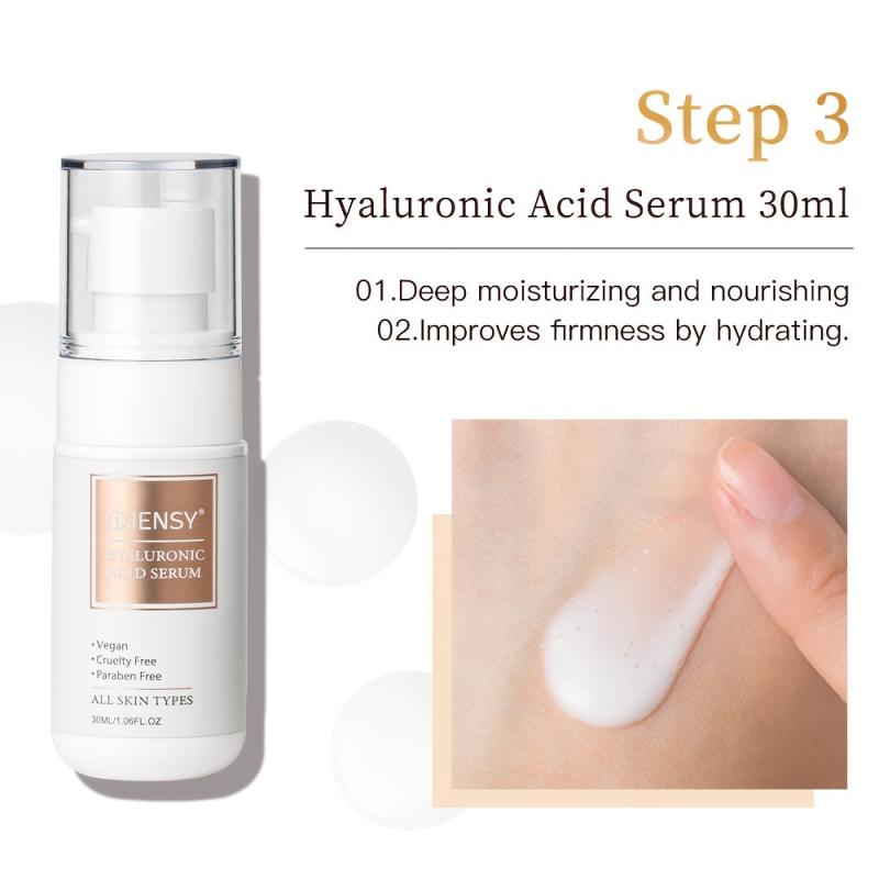 Face Skin Care Set: Wash, Toner, Mist, Serum, Cream