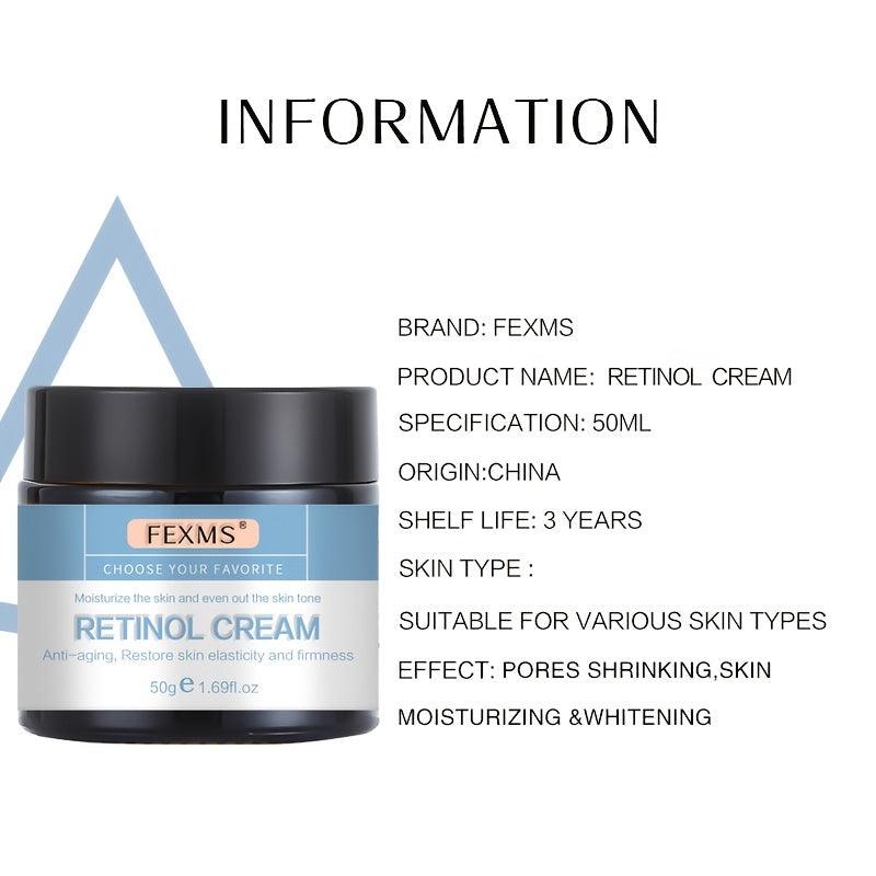 Retinol Cream for Smooth Skin - Reduce Wrinkles, Shrink Pores - All Skin Types